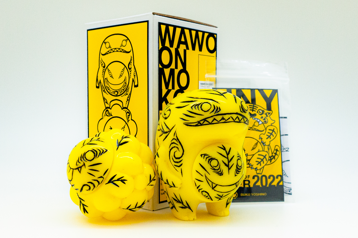 Transparent WAWOON with blue dots